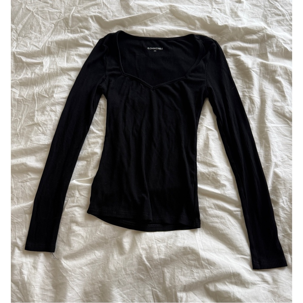 Commense black Long Sleeve Top